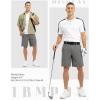 imageTBMPOY Mens 9quot Golf Shorts Quick Dry Casual Shorts Dress Shorts Flat Front Stretch Lightweight for Work Business TravelB1grey