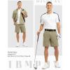 imageTBMPOY Mens 9quot Golf Shorts Quick Dry Casual Shorts Dress Shorts Flat Front Stretch Lightweight for Work Business TravelB1khaki