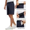 imageTBMPOY Mens 9quot Golf Shorts Quick Dry Casual Shorts Dress Shorts Flat Front Stretch Lightweight for Work Business TravelB1navy