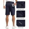 imageTBMPOY Mens 9quot Golf Shorts Quick Dry Casual Shorts Dress Shorts Flat Front Stretch Lightweight for Work Business TravelB1navy