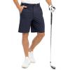 imageTBMPOY Mens 9quot Golf Shorts Quick Dry Casual Shorts Dress Shorts Flat Front Stretch Lightweight for Work Business TravelB1navy