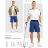 imageTBMPOY Mens 9quot Golf Shorts Quick Dry Casual Shorts Dress Shorts Flat Front Stretch Lightweight for Work Business TravelRoyal Blue
