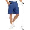 imageTBMPOY Mens 9quot Golf Shorts Quick Dry Casual Shorts Dress Shorts Flat Front Stretch Lightweight for Work Business TravelRoyal Blue