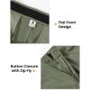 imageTBMPOY Mens Golf Pants Classic Fit Dress Work Pants Lightweight Comfortable Business Casual Pants with 5 PocketsArmy Green