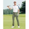 imageTBMPOY Mens Golf Pants Classic Fit Dress Work Pants Lightweight Comfortable Business Casual Pants with 5 PocketsArmy Green