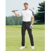 imageTBMPOY Mens Golf Pants Classic Fit Dress Work Pants Lightweight Comfortable Business Casual Pants with 5 PocketsBlack