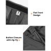 imageTBMPOY Mens Golf Pants Classic Fit Dress Work Pants Lightweight Comfortable Business Casual Pants with 5 PocketsDark Grey