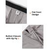 imageTBMPOY Mens Golf Pants Classic Fit Dress Work Pants Lightweight Comfortable Business Casual Pants with 5 PocketsLight Grey