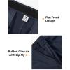 imageTBMPOY Mens Golf Pants Classic Fit Dress Work Pants Lightweight Comfortable Business Casual Pants with 5 PocketsNavy