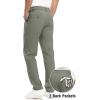 imageTBMPOY Mens Golf Pants Stretch Relaxed Fit with 5 Pockets Comfortable Lightweight Work Dress Pants Summer Casual SlacksArmy Green