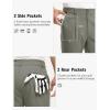 imageTBMPOY Mens Golf Pants Stretch Relaxed Fit with 5 Pockets Comfortable Lightweight Work Dress Pants Summer Casual SlacksArmy Green