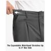 imageTBMPOY Mens Golf Pants Stretch Relaxed Fit with 5 Pockets Comfortable Lightweight Work Dress Pants Summer Casual SlacksDark Grey