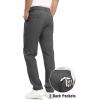 imageTBMPOY Mens Golf Pants Stretch Relaxed Fit with 5 Pockets Comfortable Lightweight Work Dress Pants Summer Casual SlacksDark Grey