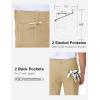 imageTBMPOY Mens Golf Pants Stretch Relaxed Fit with 5 Pockets Comfortable Lightweight Work Dress Pants Summer Casual SlacksKhaki02