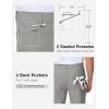 imageTBMPOY Mens Golf Pants Stretch Relaxed Fit with 5 Pockets Comfortable Lightweight Work Dress Pants Summer Casual SlacksLight Gray02