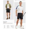 imageTBMPOY Mens Golf Shorts 7quot Stretch Dress Casual Elastic Waist Short Quick Dry Lightweight Hiking Shorts with 4 PocketsBlack