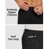 imageTBMPOY Mens Golf Shorts 7quot Stretch Dress Casual Elastic Waist Short Quick Dry Lightweight Hiking Shorts with 4 PocketsBlack