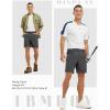 imageTBMPOY Mens Golf Shorts 7quot Stretch Dress Casual Elastic Waist Short Quick Dry Lightweight Hiking Shorts with 4 PocketsDark Grey