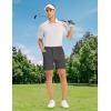 imageTBMPOY Mens Golf Shorts 7quot Stretch Dress Casual Elastic Waist Short Quick Dry Lightweight Hiking Shorts with 4 PocketsDark Grey