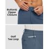 imageTBMPOY Mens Golf Shorts 7quot Stretch Dress Casual Elastic Waist Short Quick Dry Lightweight Hiking Shorts with 4 PocketsDenim Blue