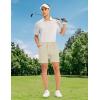 imageTBMPOY Mens Golf Shorts 7quot Stretch Dress Casual Elastic Waist Short Quick Dry Lightweight Hiking Shorts with 4 PocketsLight Khaki