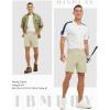 imageTBMPOY Mens Golf Shorts 7quot Stretch Dress Casual Elastic Waist Short Quick Dry Lightweight Hiking Shorts with 4 PocketsLight Khaki