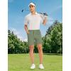 imageTBMPOY Mens Golf Shorts 7quot Stretch Dress Casual Elastic Waist Short Quick Dry Lightweight Hiking Shorts with 4 PocketsSage Green