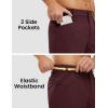 imageTBMPOY Mens Golf Shorts 7quot Stretch Dress Casual Elastic Waist Short Quick Dry Lightweight Hiking Shorts with 4 PocketsWine Red