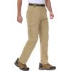 imageTBMPOY Mens Hiking Cargo Pants Lightweight Waterproof Quick Dry Outdoor Summer Fishing Camping Mountain PantC15khaki