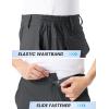 imageTBMPOY Mens Hiking Cargo Shorts 9quot Lightweight Water Resistant Quick Dry Work Shorts 6 Pockets for Travel Camping TacticalDark Grey