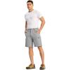 imageTBMPOY Mens Hiking Cargo Shorts 9quot Lightweight Water Resistant Quick Dry Work Shorts 6 Pockets for Travel Camping TacticalLight Grey