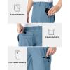 imageTBMPOY Mens Hiking Cargo Shorts 9quot Lightweight Water Resistant Quick Dry Work Shorts 6 Pockets for Travel Camping TacticalStone Blue