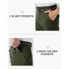 imageTBMPOY Mens Hiking Pants Lightweight 6 Cargo Pockets Quick Dry Water Resistant Outdoor Travel Work FishingArmy Green