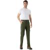 imageTBMPOY Mens Hiking Pants Lightweight 6 Cargo Pockets Quick Dry Water Resistant Outdoor Travel Work FishingArmy Green