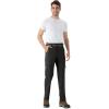 imageTBMPOY Mens Hiking Pants Lightweight 6 Cargo Pockets Quick Dry Water Resistant Outdoor Travel Work FishingBlack