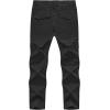 imageTBMPOY Mens Hiking Pants Lightweight 6 Cargo Pockets Quick Dry Water Resistant Outdoor Travel Work FishingBlack
