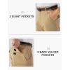 imageTBMPOY Mens Hiking Pants Lightweight 6 Cargo Pockets Quick Dry Water Resistant Outdoor Travel Work FishingKhaki