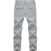 imageTBMPOY Mens Hiking Pants Lightweight 6 Cargo Pockets Quick Dry Water Resistant Outdoor Travel Work FishingLight Grey