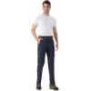 imageTBMPOY Mens Hiking Pants Lightweight 6 Cargo Pockets Quick Dry Water Resistant Outdoor Travel Work FishingNavy