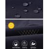 imageTBMPOY Mens Hiking Pants Lightweight 6 Cargo Pockets Quick Dry Water Resistant Outdoor Travel Work FishingNavy