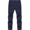 imageTBMPOY Mens Hiking Pants Lightweight 6 Cargo Pockets Quick Dry Water Resistant Outdoor Travel Work FishingNavy