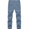 imageTBMPOY Mens Hiking Pants Lightweight 6 Cargo Pockets Quick Dry Water Resistant Outdoor Travel Work FishingStone Blue