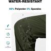imageTBMPOY Mens Hiking Pants Lightweight Quick Dry 3 Pockets Travel Fishing WaterResistant Athletic Workout SweatpantsArmy Green
