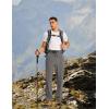 imageTBMPOY Mens Hiking Pants Lightweight Quick Dry 3 Pockets Travel Fishing WaterResistant Athletic Workout SweatpantsDark Grey
