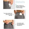imageTBMPOY Mens Hiking Pants Lightweight Quick Dry 3 Pockets Travel Fishing WaterResistant Athletic Workout SweatpantsDark Grey