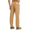 imageTBMPOY Mens Hiking Pants Lightweight Quick Dry 3 Pockets Travel Fishing WaterResistant Athletic Workout SweatpantsDark Khaki