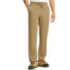 imageTBMPOY Mens Hiking Pants Lightweight Quick Dry 3 Pockets Travel Fishing WaterResistant Athletic Workout SweatpantsKhaki Green
