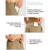 imageTBMPOY Mens Hiking Pants Lightweight Quick Dry 3 Pockets Travel Fishing WaterResistant Athletic Workout SweatpantsKhaki Green