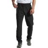 imageTBMPOY Mens Hiking Pants Quick Dry Lightweight Travel Track Running Active Jogger Sweatpants with PocketsB20blackGrey