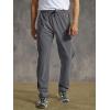 imageTBMPOY Mens Hiking Pants Quick Dry Lightweight Travel Track Running Active Jogger Sweatpants with PocketsB21greyBlack